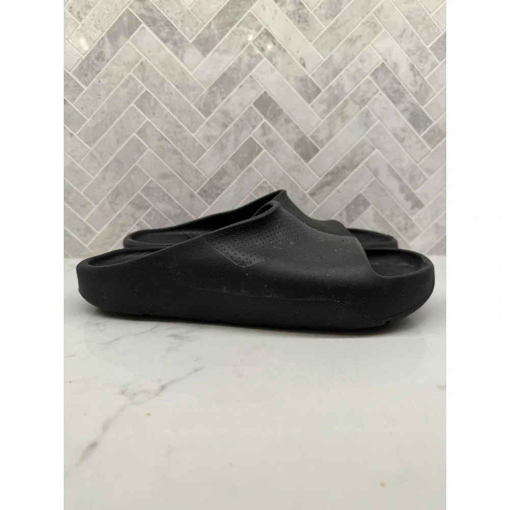 Nike Jordan Post Slides Sandals Mens 11 Triple Black Foam Comfort Slip On 400292